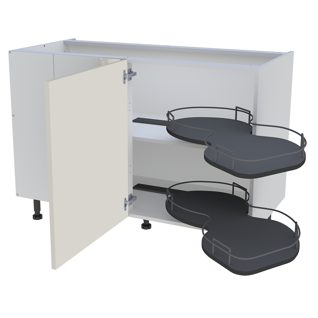 Meuble bas cuisine 1 porte H. 87 cm x L. 120 cm - BSA120G - Lin mat