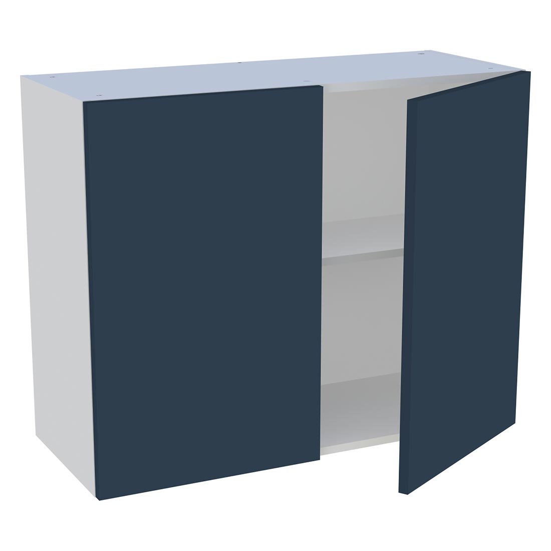 Meuble haut cuisine 2 portes H. 72 cm x L. 90 cm - Bleu nuit mat