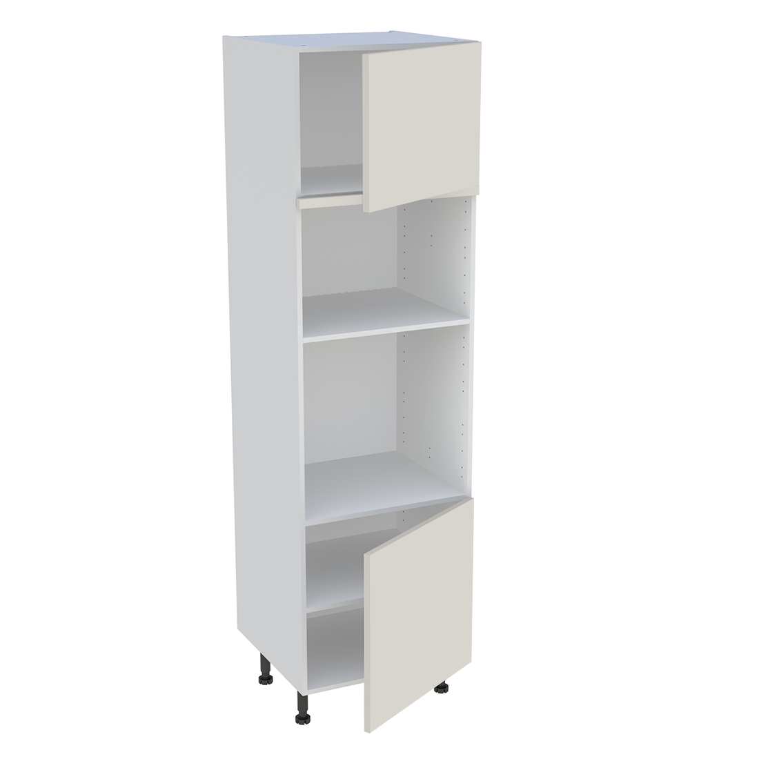 Colonne cuisine 2 portes H. 216,6 cm x L. 60 cm - CFMO2P - Lin mat