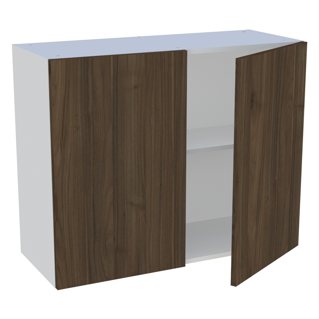 Meuble haut cuisine 2 portes H. 72 cm x L. 90 cm - Noyer foncé