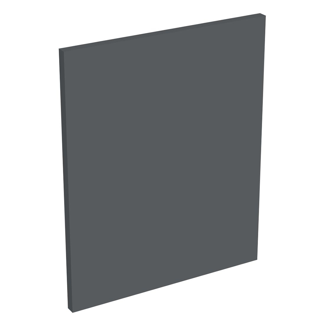 Coté de remplacement meuble haut cuisine sur hotte GRIS ARDOISE MAT - H. 43.2 cm
