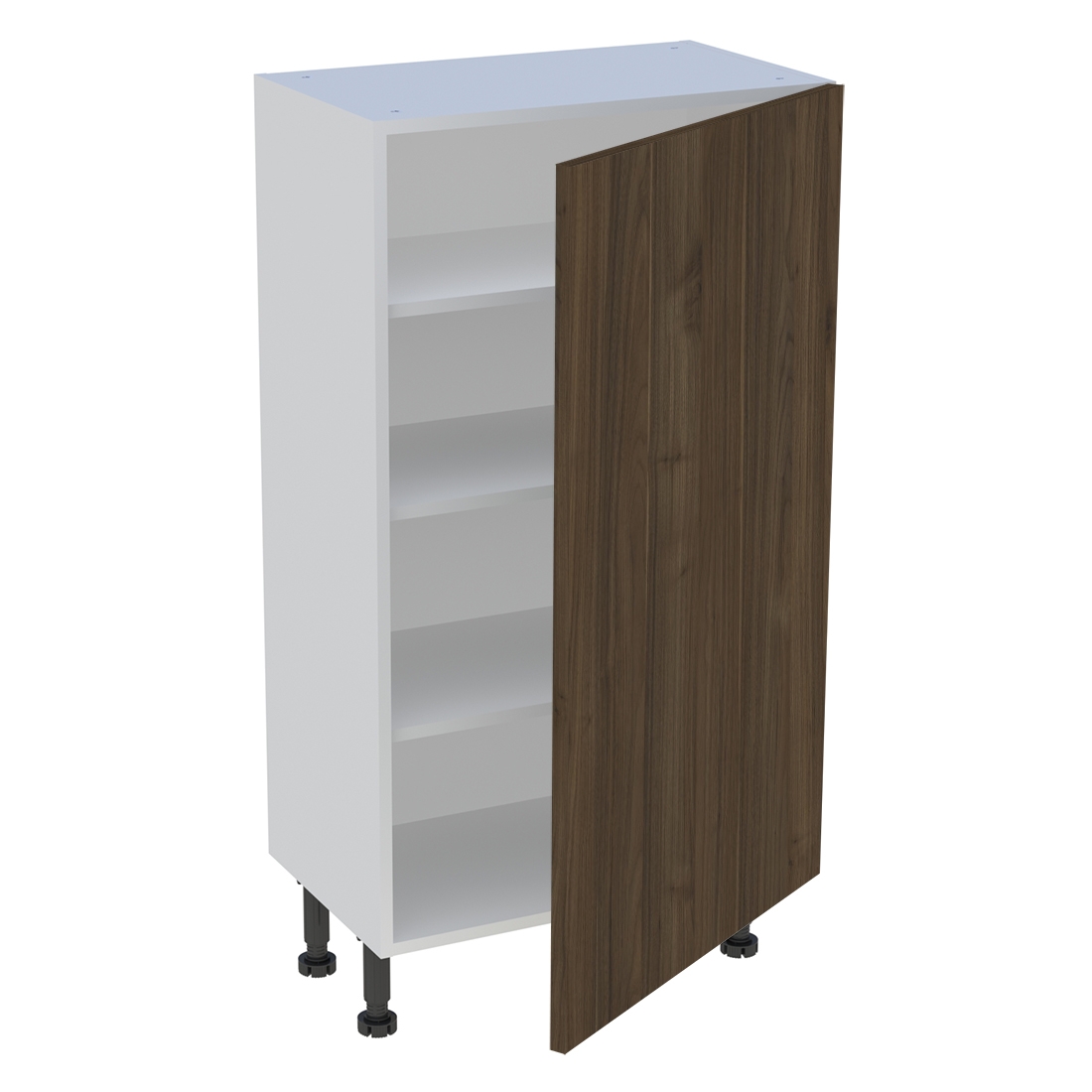 Meuble bas cuisine 1 porte H. 115,8 cm x L. 60 cm x P. 36,9 cm - Noyer foncé