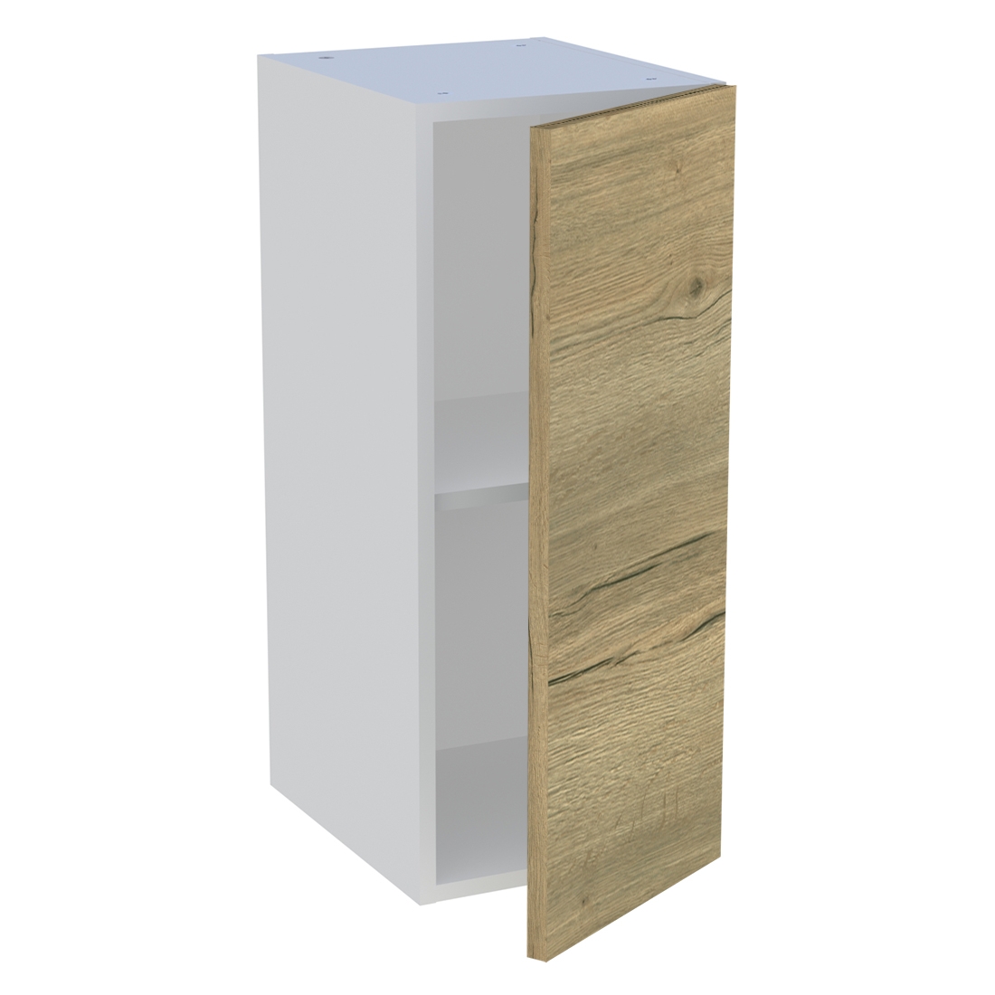 Meuble haut cuisine 1 porte H. 72 cm x L. 30 cm - Chêne structuré