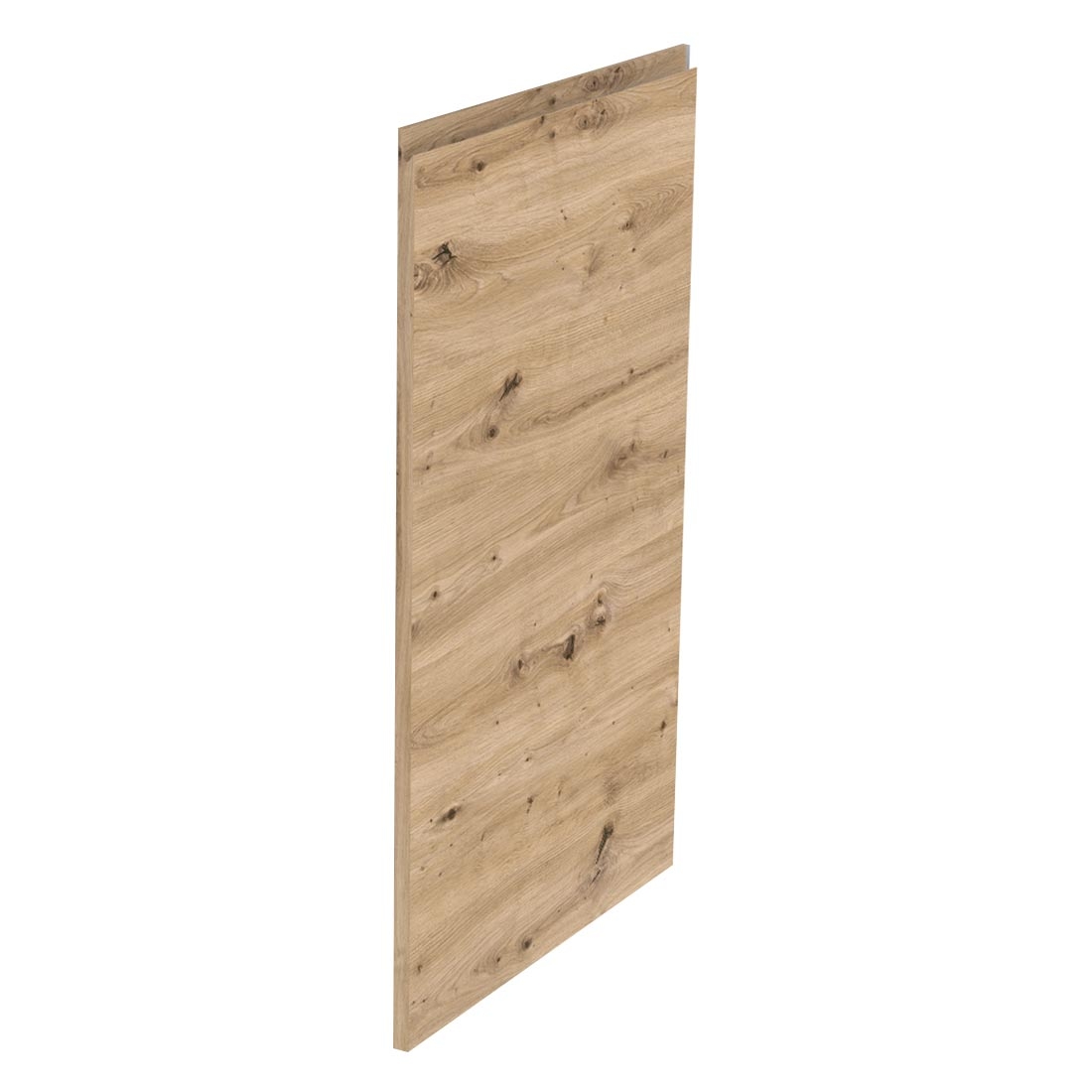 Kit façade meuble cuisine Chêne Naturel Sans Poignée 1 porte H. 100,5 cm L. 59,7 cm