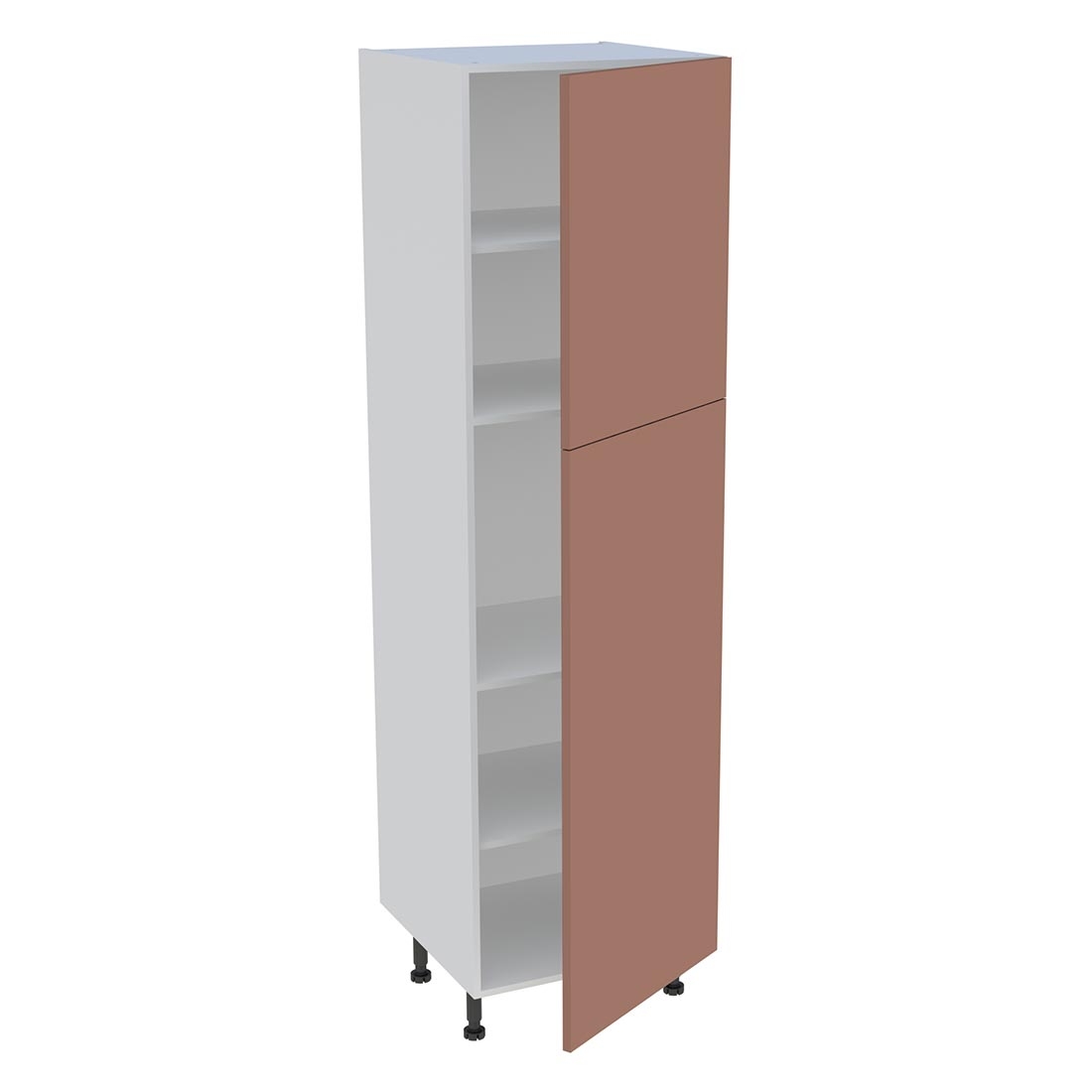 Colonne cuisine 2 portes H. 216,6 cm x L. 60 cm - C2P602 - Terracotta mat