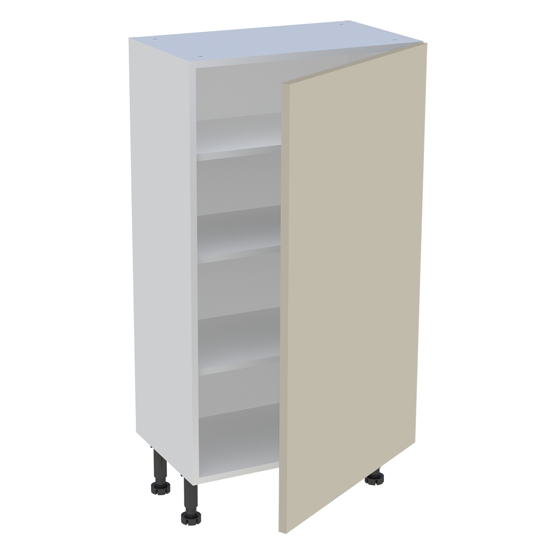 Meuble bas cuisine 1 porte H. 115,8 cm x L. 60 cm x P. 36,9 cm - Beige mat