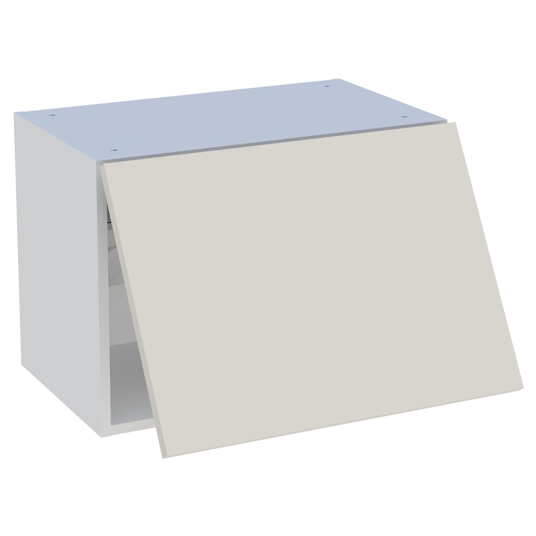 Meuble haut cuisine 1 porte relevante H. 43,2 cm x L. 60 cm - Lin mat