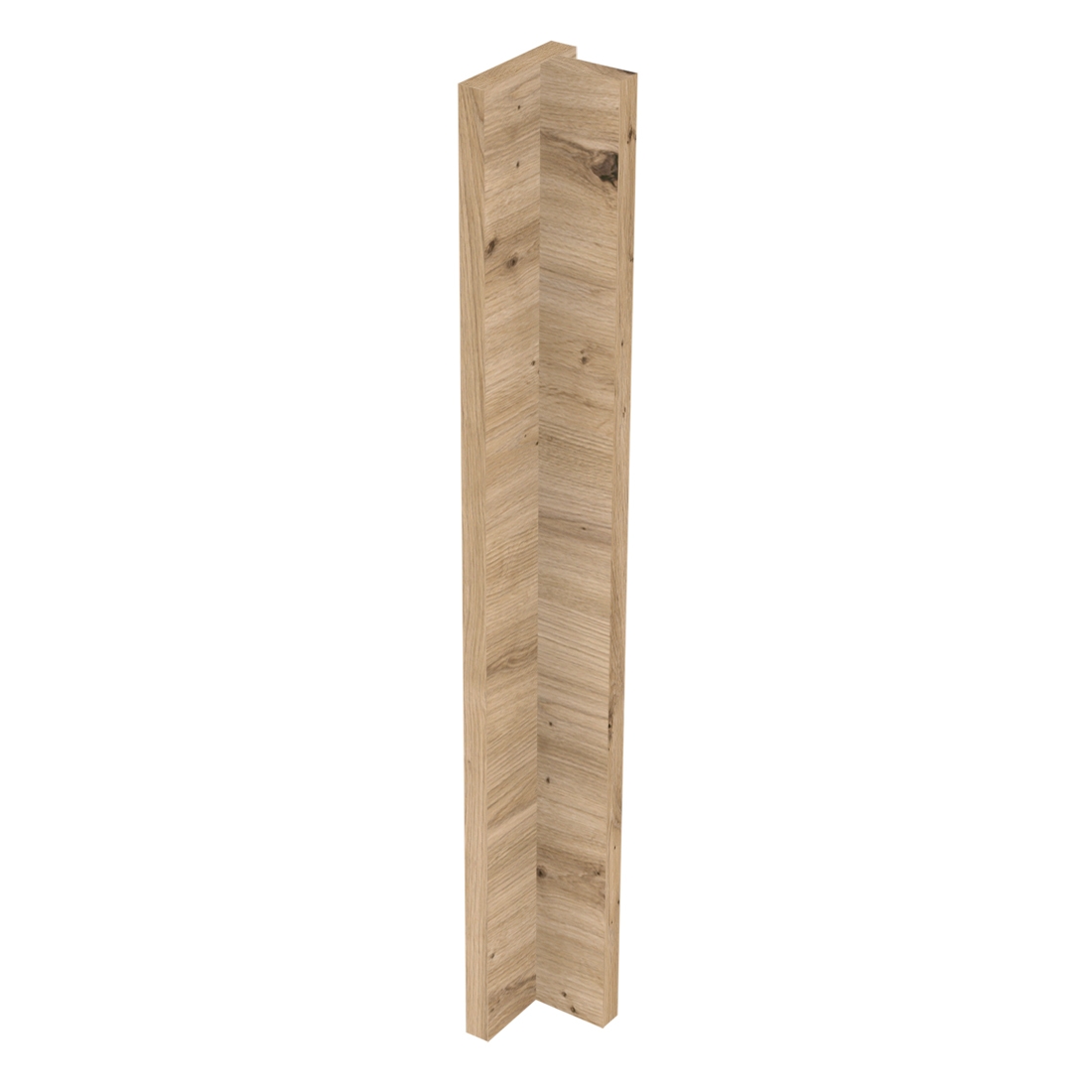 Kit fileur d'angle droit meuble cuisine CHÊNE NATUREL SANS POIGNÉE - H. 71.7 cm
