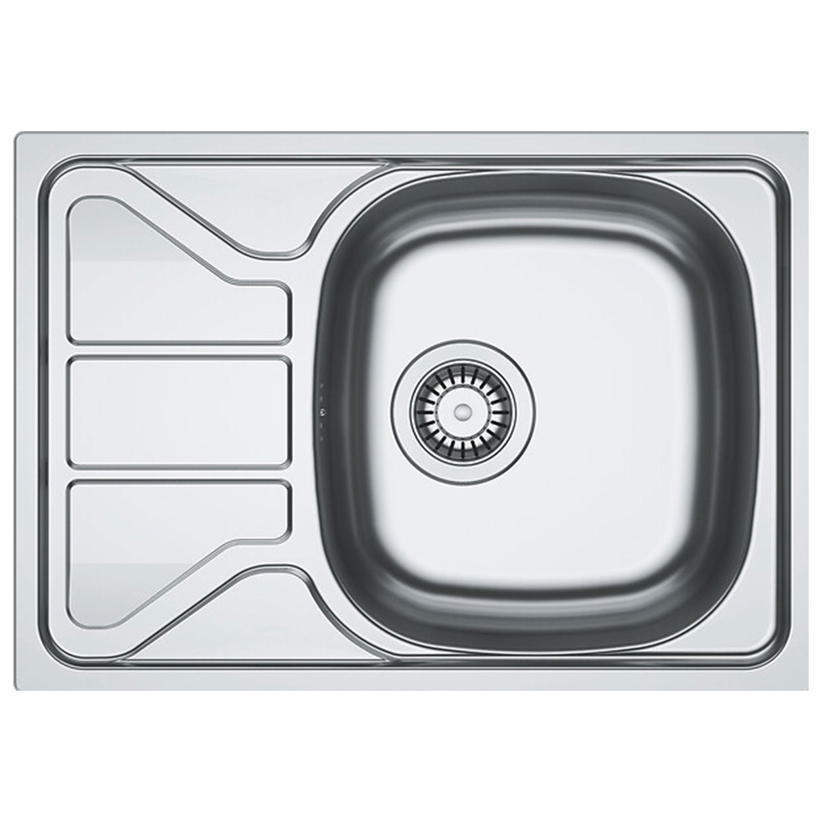 Evier 1 cuve avec petit égouttoir inox - Franke FRFY1PIN