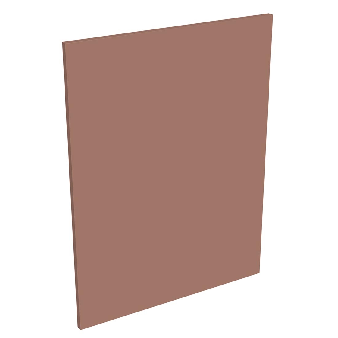Kit joue de finition meuble bas cuisine TERRACOTTA MAT - H. 86.5 cm