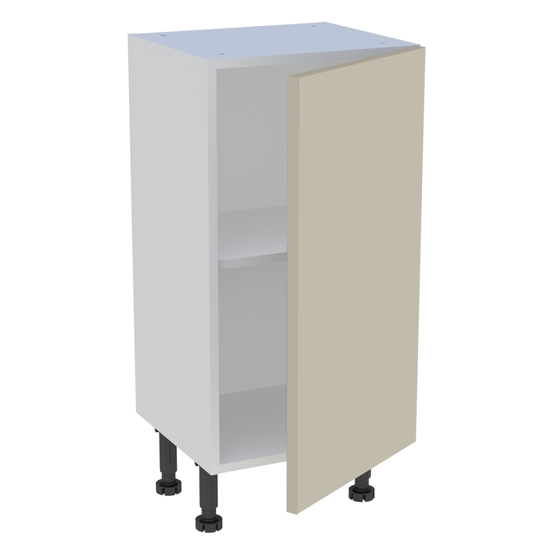 Meuble bas cuisine 1 porte H. 87 cm x L. 40 cm x P. 36,9 cm - Beige mat