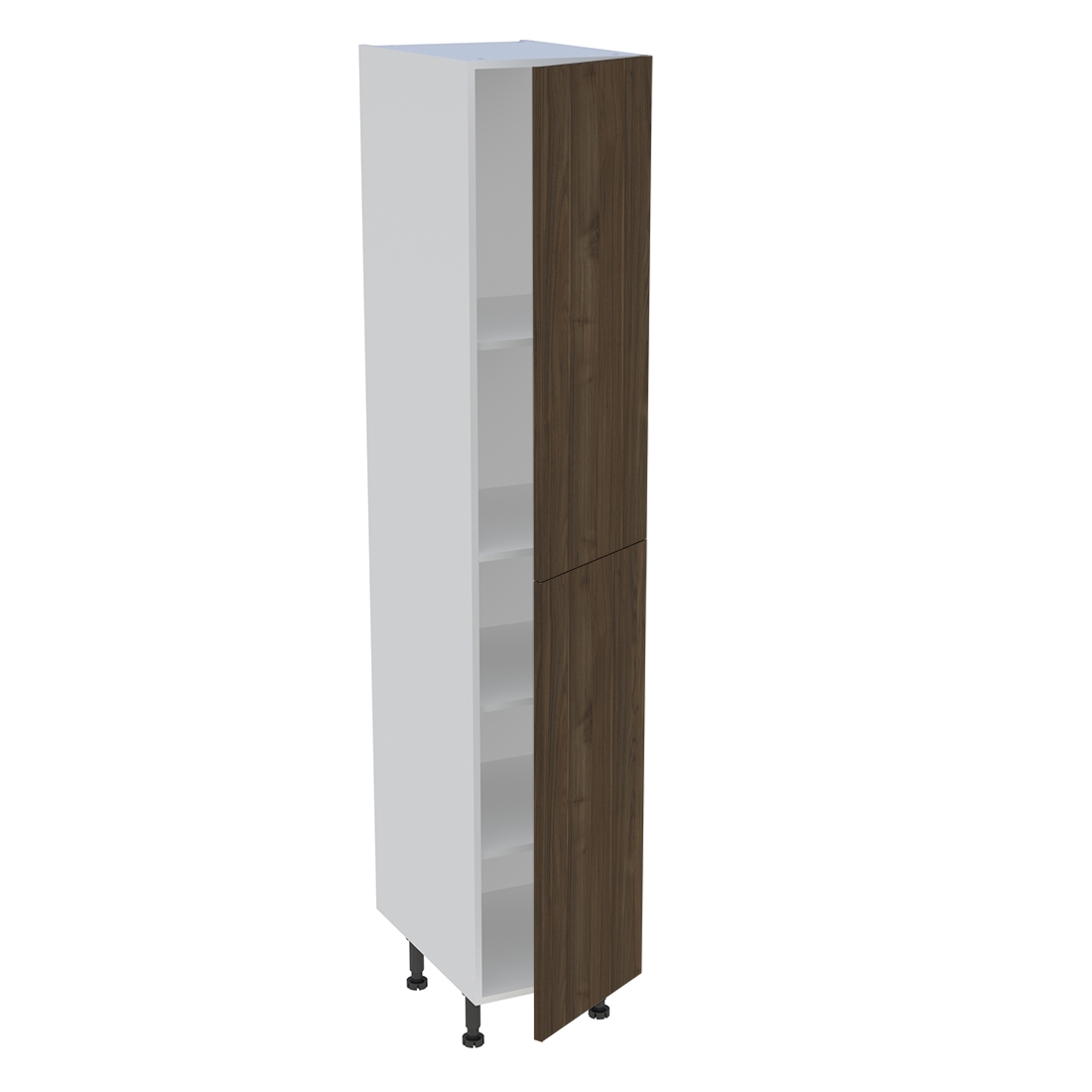 Colonne cuisine 2 portes H. 216,6 cm x L. 40 cm - C2P401 - Noyer foncé