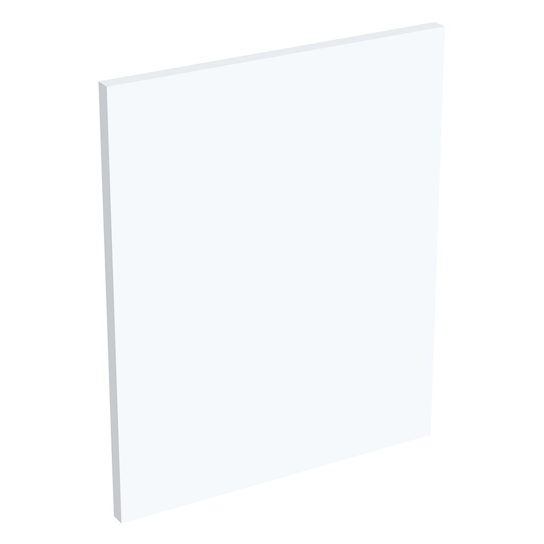 Coté de remplacement meuble haut cuisine sur hotte BLANC MAT - H. 43.2 cm