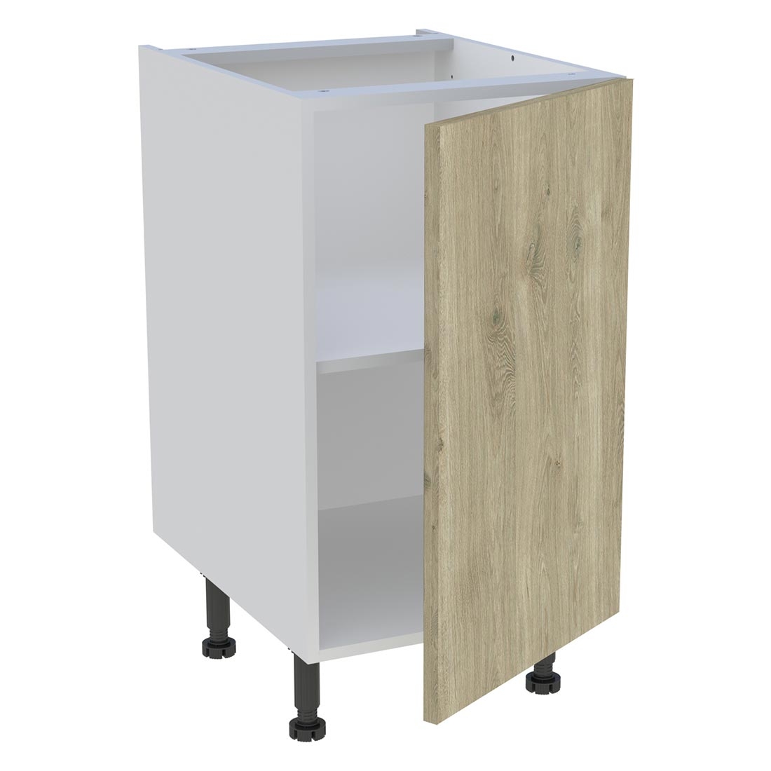 Meuble bas cuisine 1 porte H. 87 cm x L. 45 cm - Chêne doré