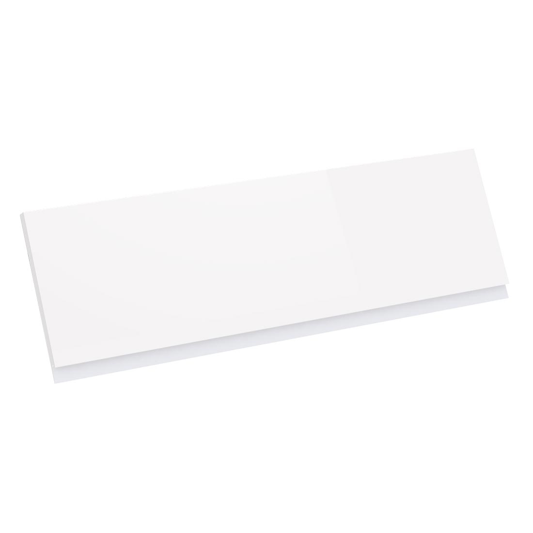 Kit façade meuble cuisine Blanc Brillant Sans Poignée 1 porte H. 28,5 cm L. 89,7 cm