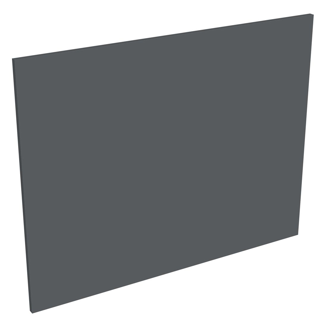 Coté de remplacement ilot pour meubles bas et haut dos à dos GRIS ARDOISE MAT - H. 72 cm