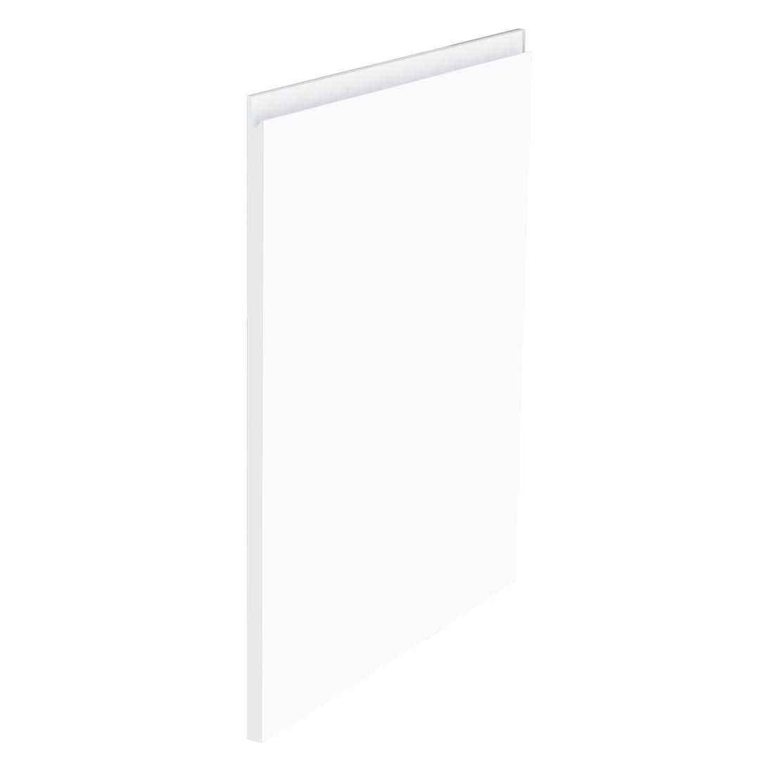 Kit façade meuble cuisine Blanc Mat Sans Poignée 1 porte H. 71,7 cm L. 59,7 cm