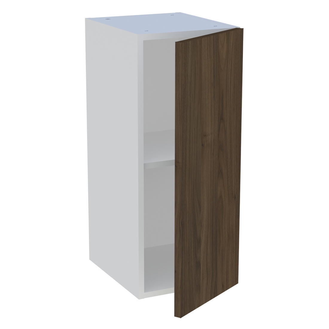Meuble haut cuisine 1 porte H. 72 cm x L. 30 cm - Noyer foncé