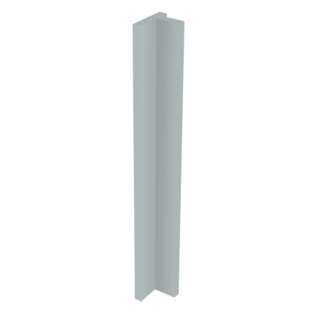 Kit fileur d'angle droit meuble cuisine GRIS CENDRE BRILLANT - H. 71.7 cm