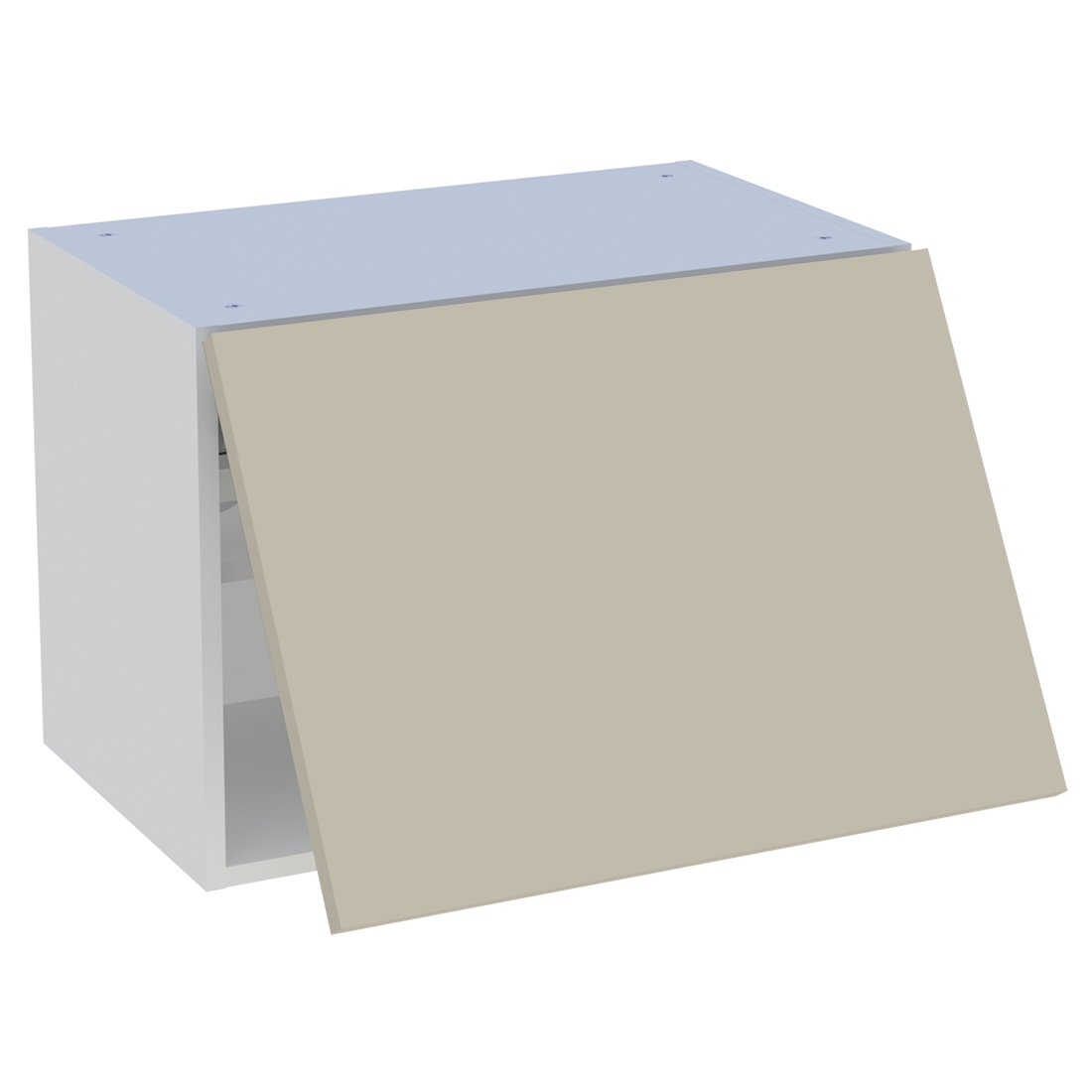 Meuble haut cuisine 1 porte relevante H. 43,2 cm x L. 60 cm - Beige mat