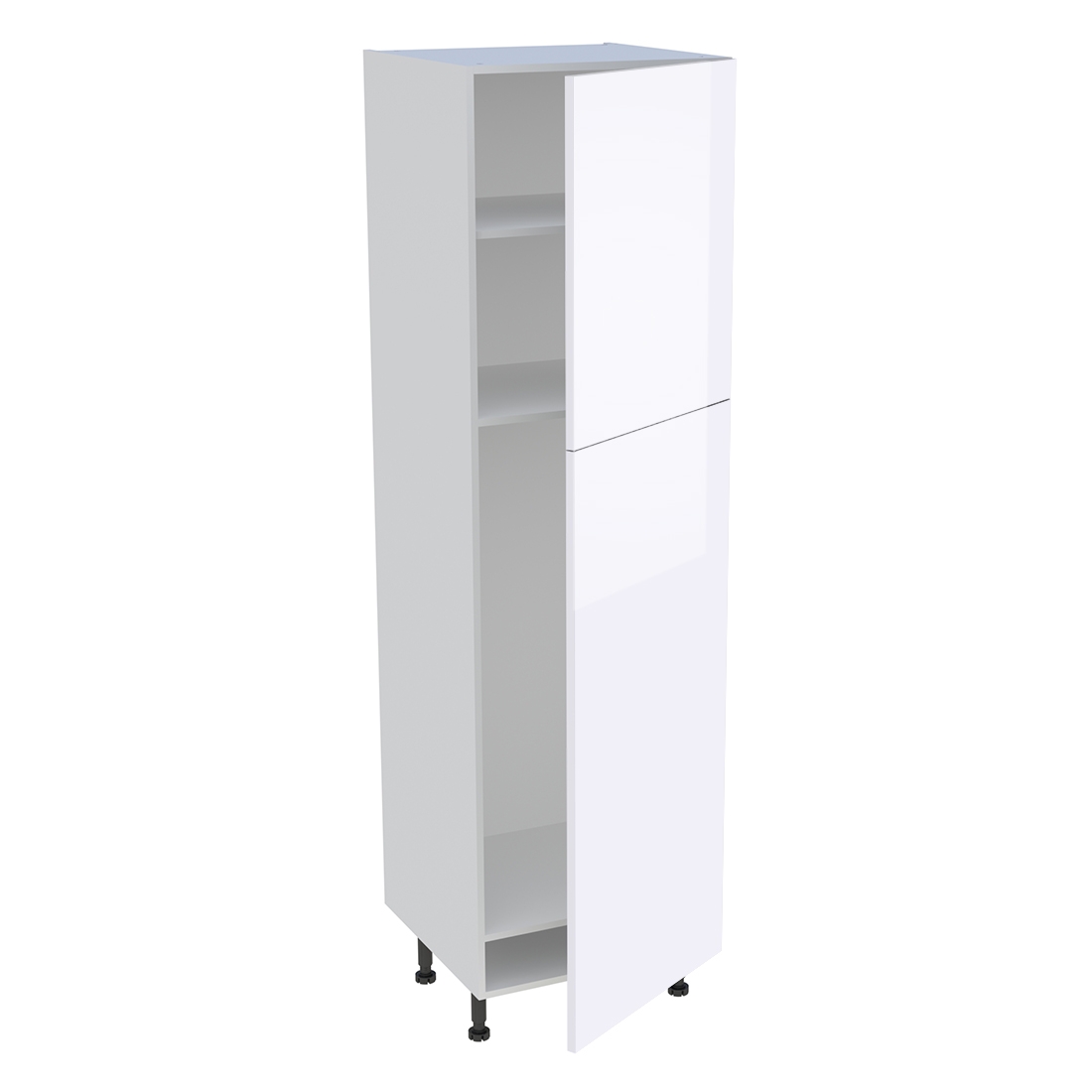 Colonne cuisine 2 portes H. 216,6 cm x L. 60 cm - CFR2P601 - Blanc brillant
