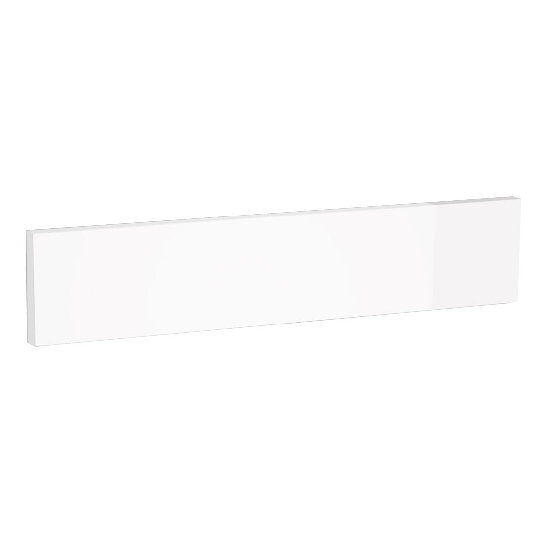 Kit bandeau four meuble cuisine Blanc Brillant Sans Poignée 1 bandeau H. 11,8 cm L. 59,7 cm