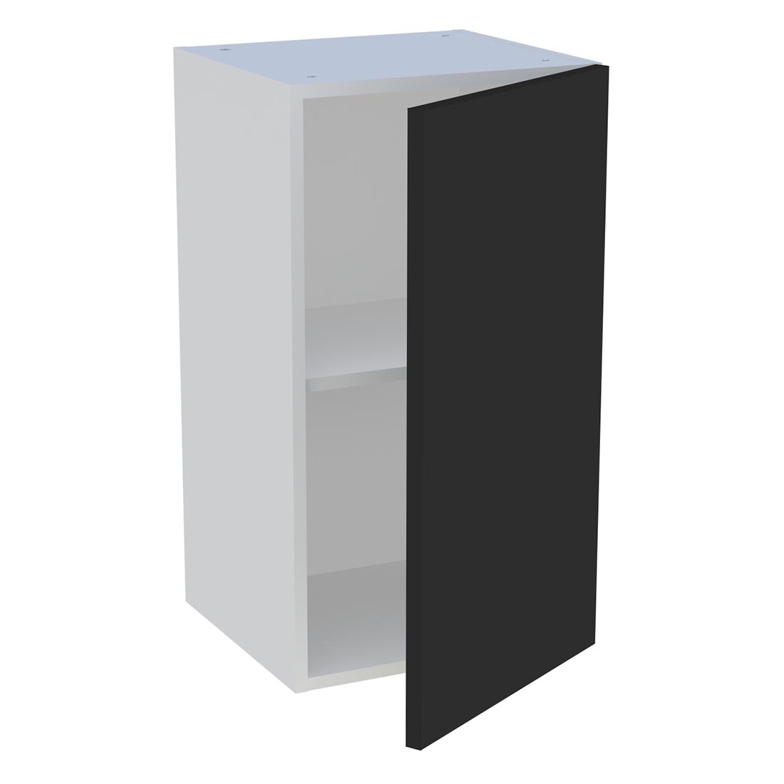 Meuble haut cuisine 1 porte H. 72 cm x L. 40 cm - Noir mat