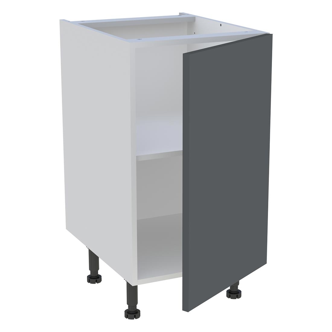 Meuble bas cuisine 1 porte H. 87 cm x L. 45 cm - Gris ardoise mat