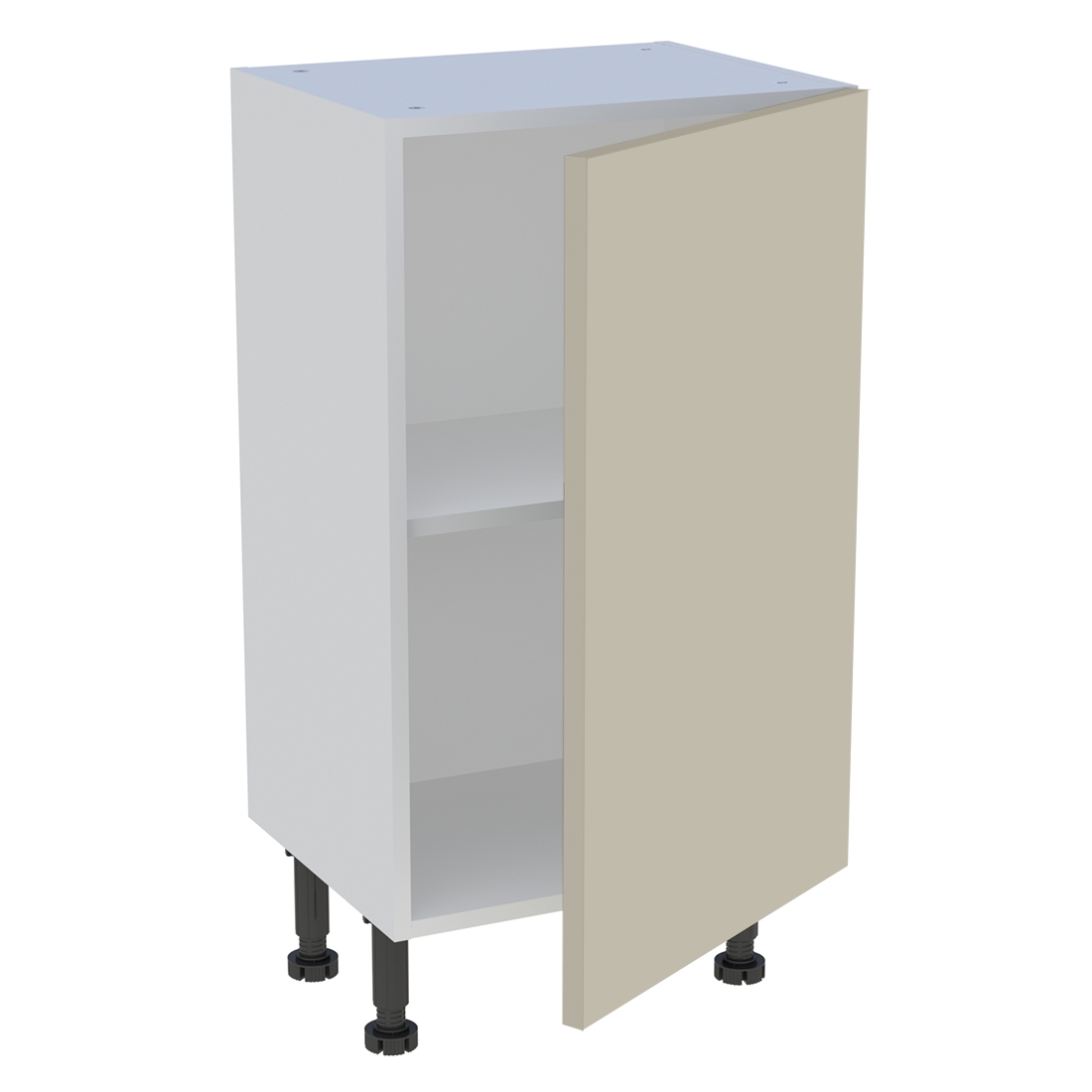 Meuble bas cuisine 1 porte H. 87 cm x L. 45 cm x P. 36,9 cm - Beige mat
