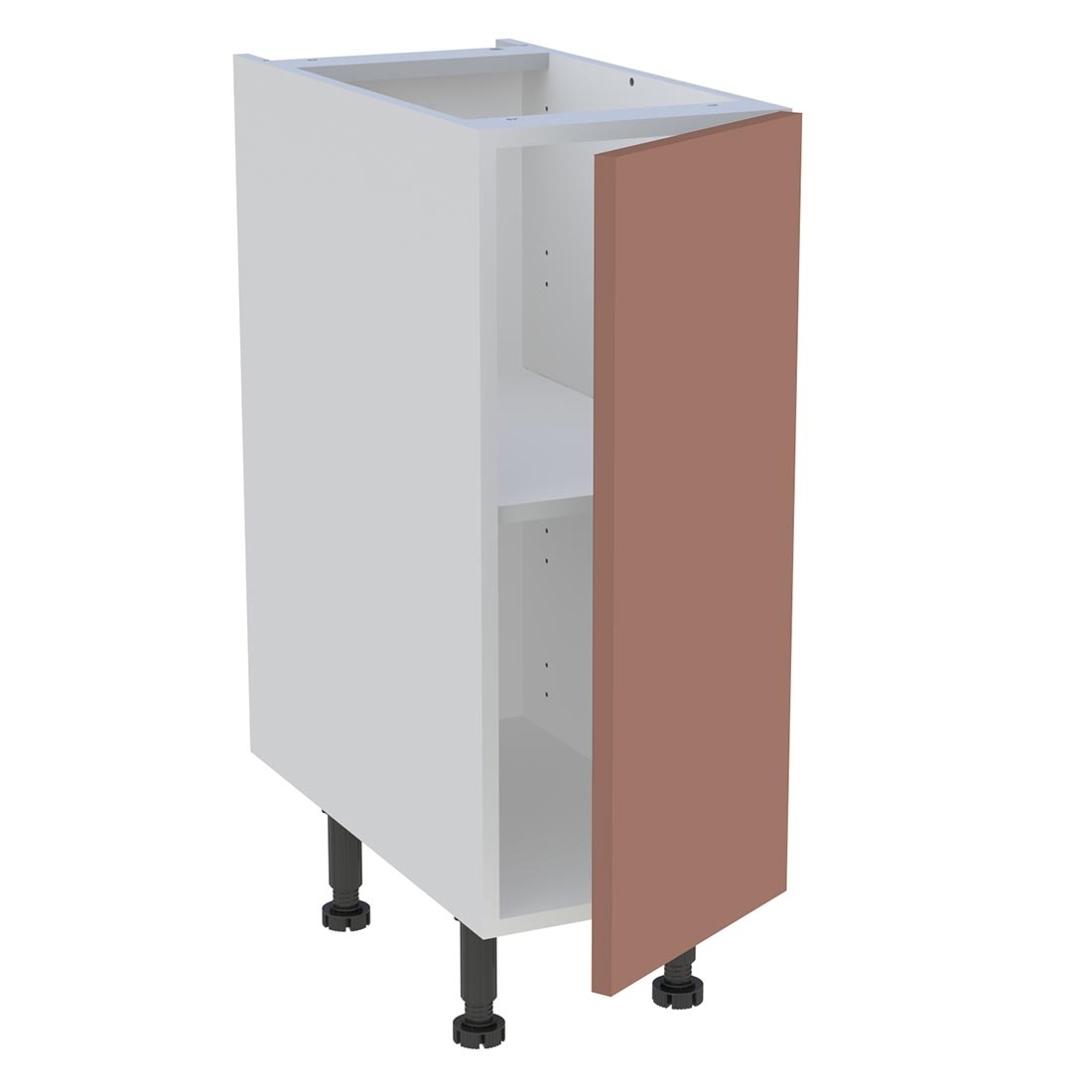 Meuble bas cuisine 1 porte H. 87 cm x L. 30 cm - Terracotta mat