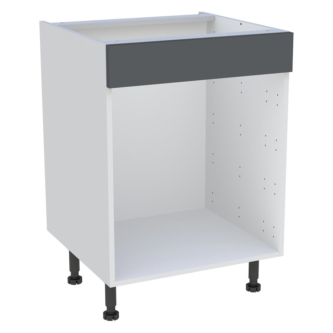 Meuble bas cuisine  H. 87 cm x L. 60 cm - Gris ardoise mat