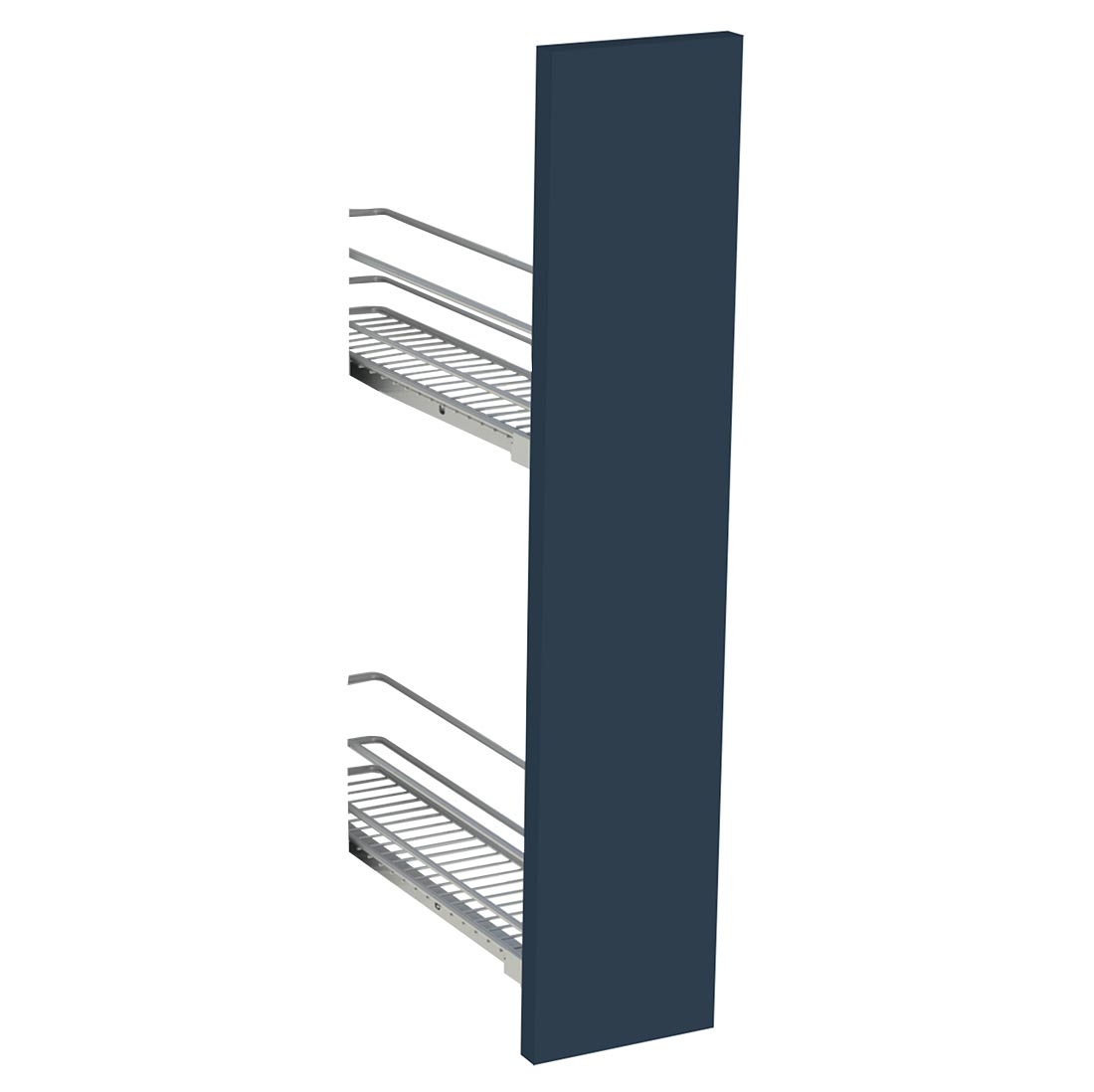 Kit façade meuble cuisine Bleu Nuit Mat 1 porte H. 71,7 cm L. 14,7 cm