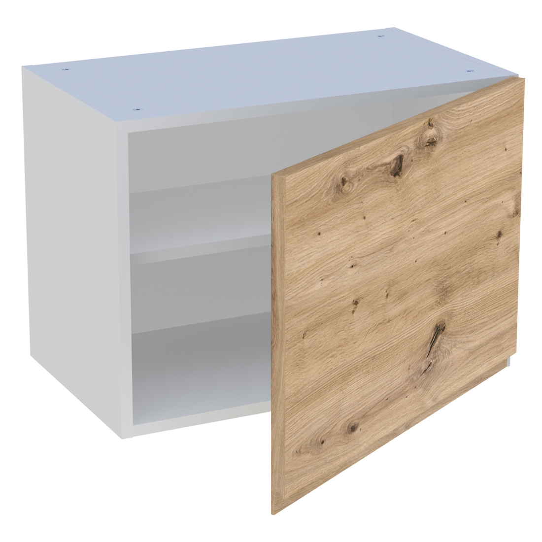 Meuble haut cuisine 1 porte H. 43,2 cm x L. 60 cm - Chêne naturel sans poignée