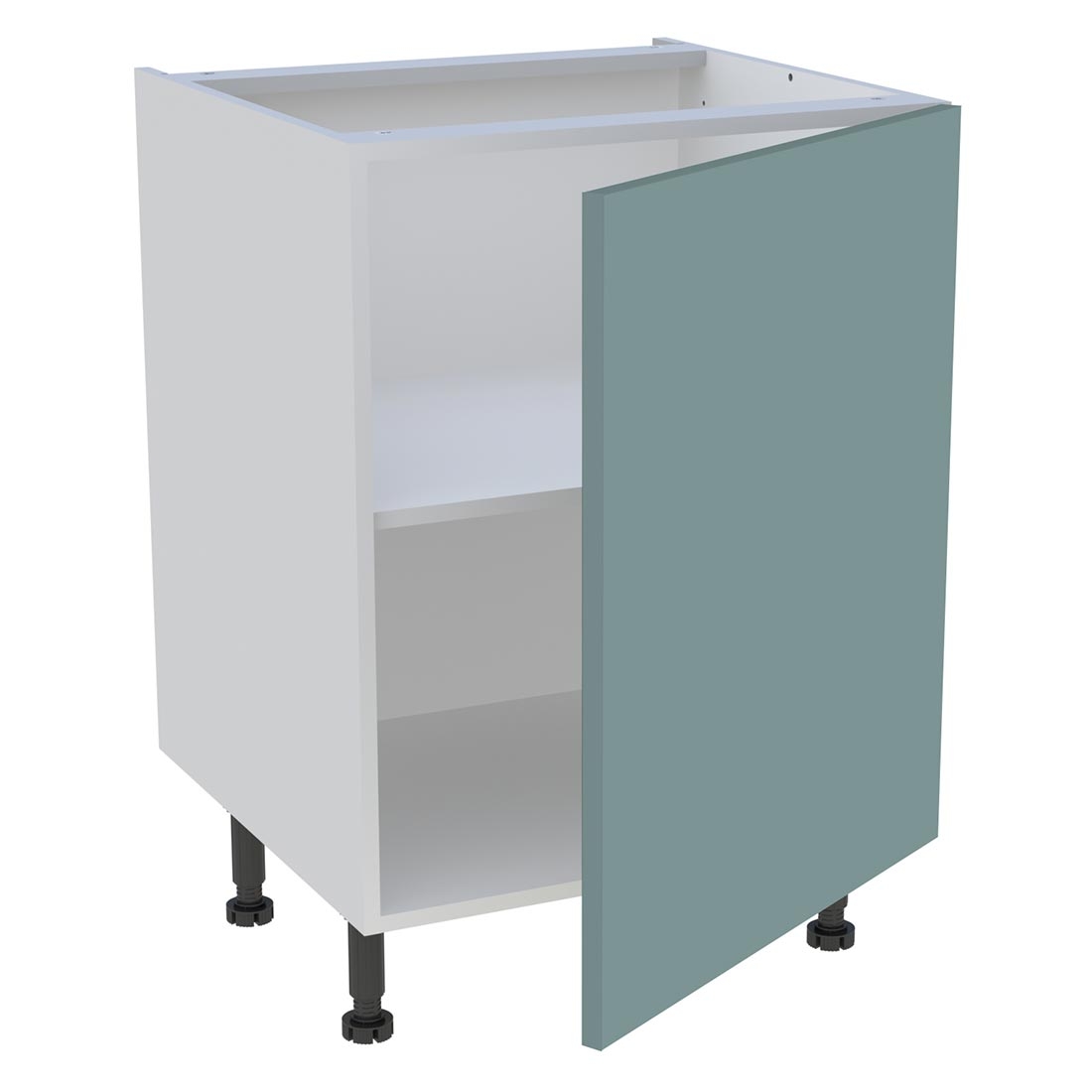Meuble bas cuisine 1 porte H. 87 cm x L. 60 cm - Vert opale mat