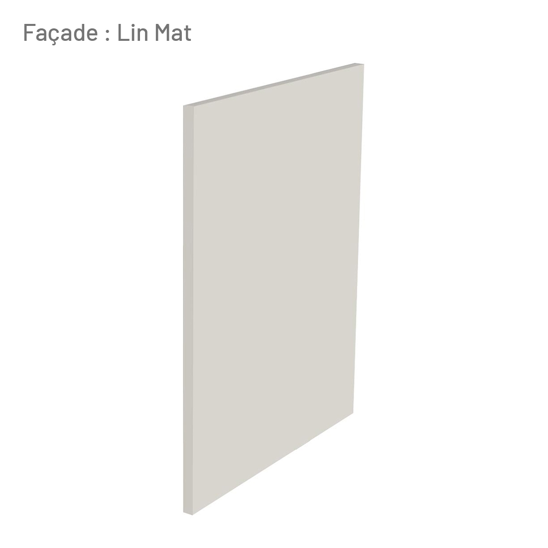 Cuisine complète Lin mat 220 cm avec meuble hotte
