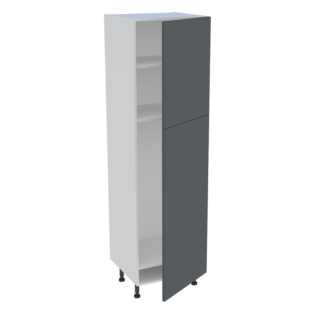 Colonne cuisine 2 portes H. 216,6 cm x L. 60 cm - CFR2P601 - Gris ardoise mat
