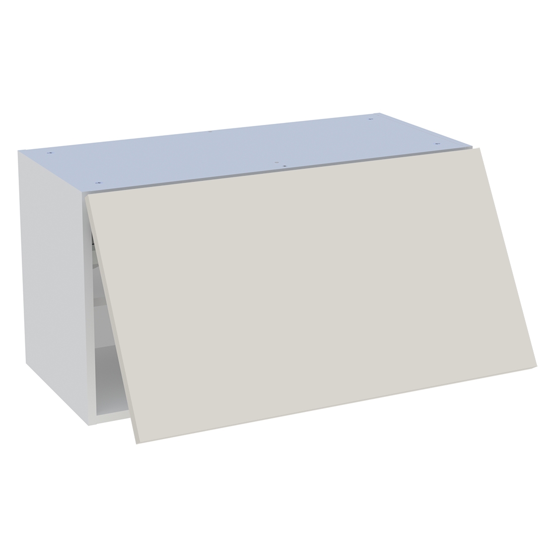 Meuble haut cuisine 1 porte relevante H. 43,2 cm x L. 80 cm - Lin mat