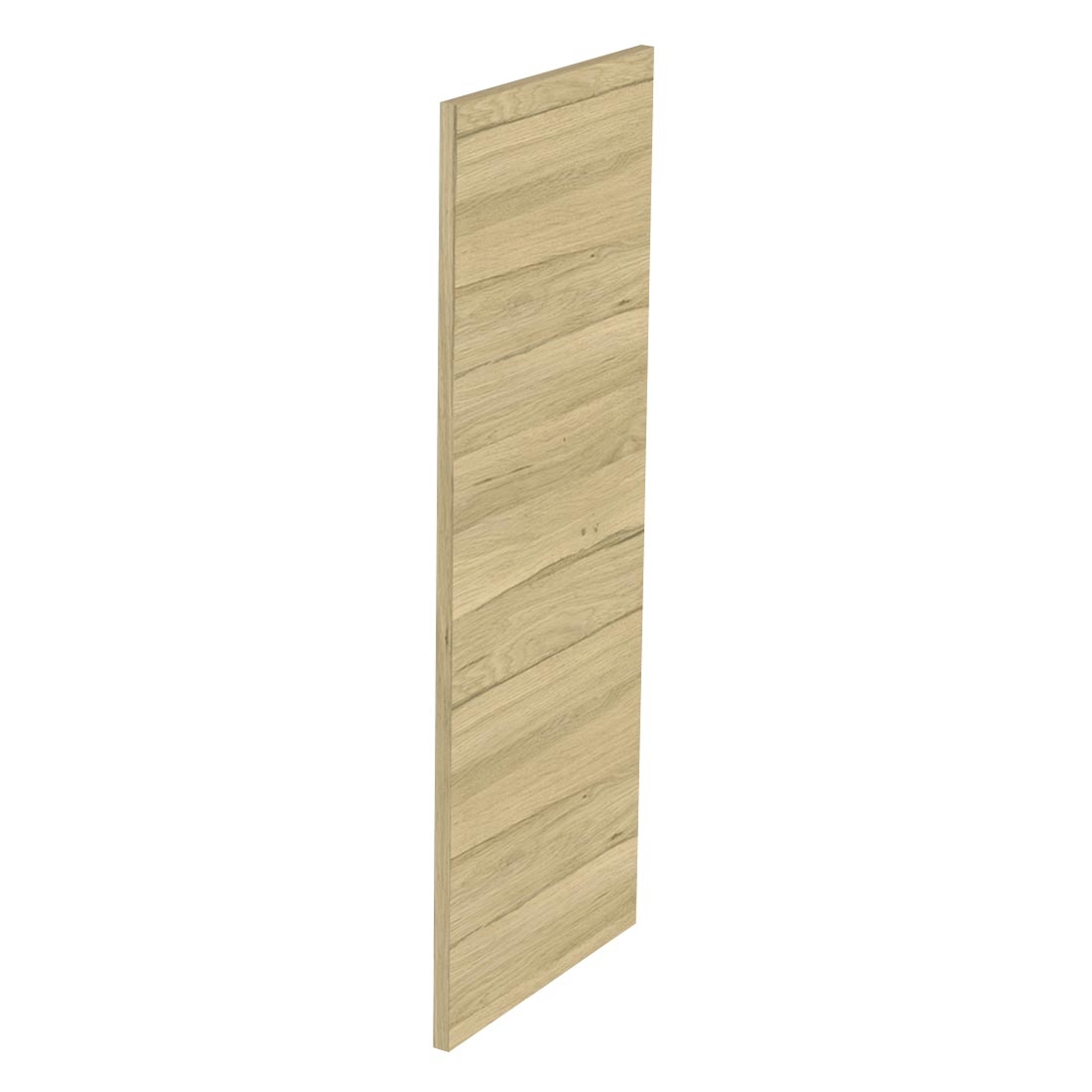 Kit façade meuble cuisine Chêne Clair 1 porte H. 100,5 cm L. 39,7 cm