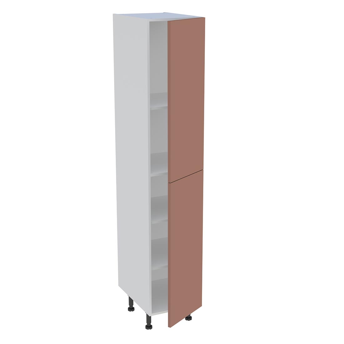 Colonne cuisine 2 portes H. 216,6 cm x L. 40 cm - C2P401 - Terracotta mat