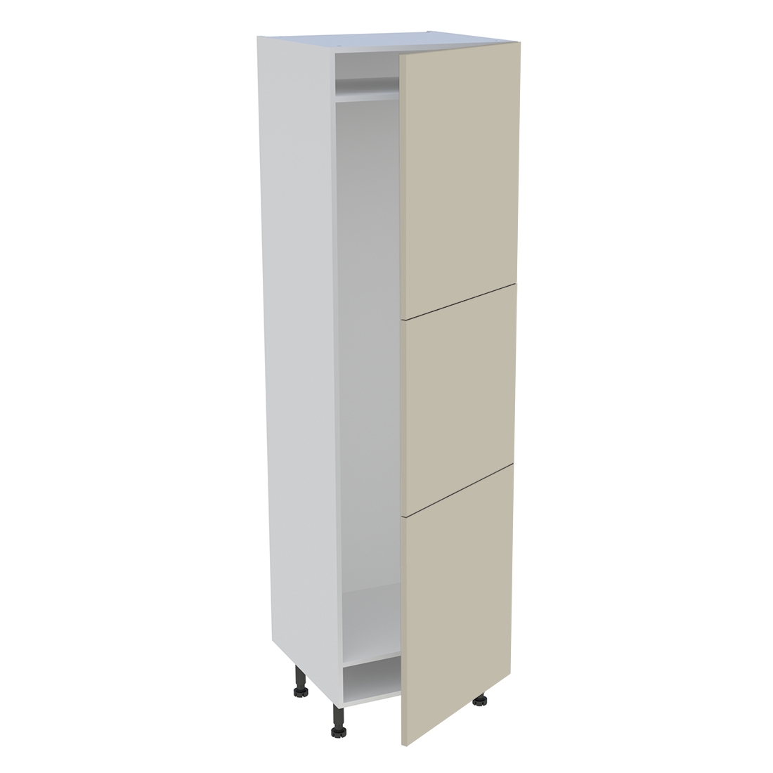 Colonne cuisine 3 portes H. 216,6 cm x L. 60 cm - CFR3P60 - Beige mat