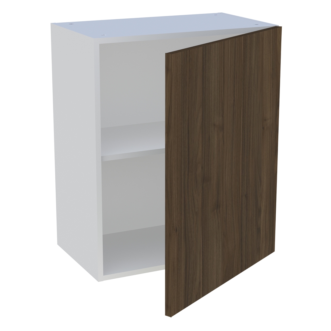 Meuble haut cuisine 1 porte H. 72 cm x L. 60 cm - Noyer foncé