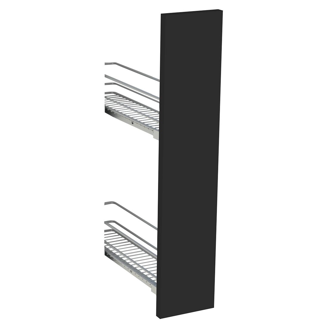 Kit façade meuble cuisine Noir Mat 1 porte H. 71,7 cm L. 14,7 cm