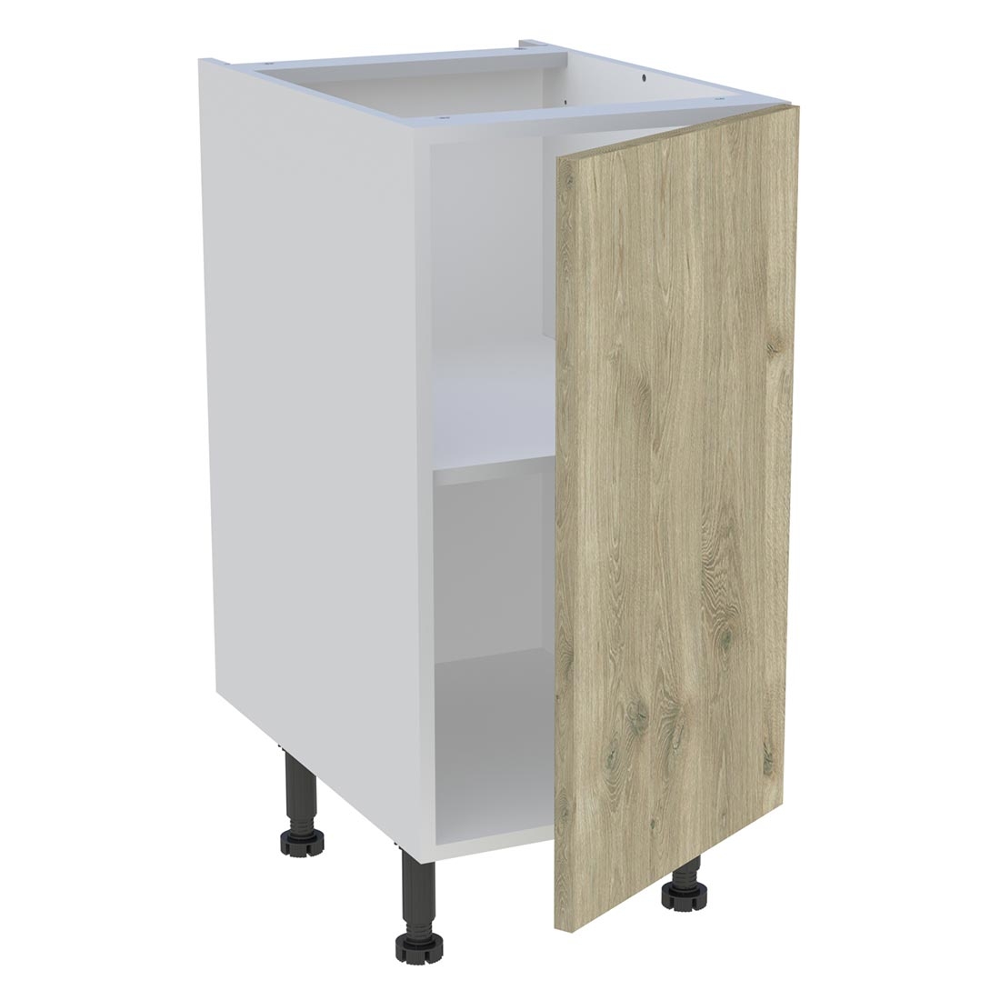 Meuble bas cuisine 1 porte H. 87 cm x L. 40 cm - Chêne doré