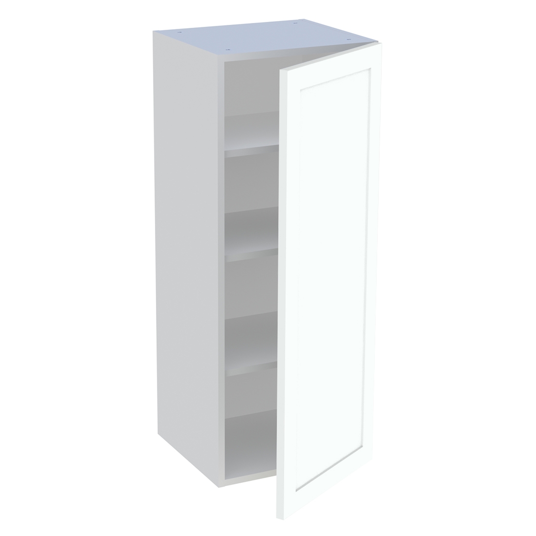 Meuble haut cuisine 1 porte H. 100,8 cm x L. 40 cm - Blanc cadre