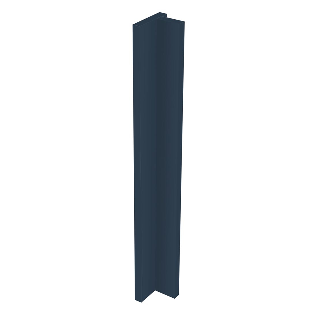 Kit fileur d'angle droit meuble cuisine BLEU NUIT mat - H. 71.7 cm
