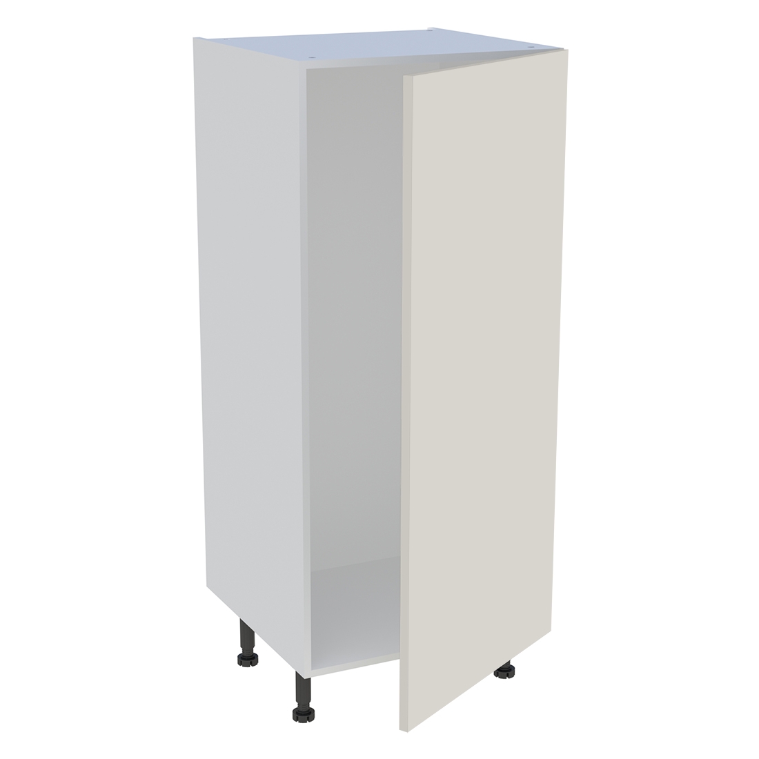 Demi colonne cuisine 1 porte H. 129,6 cm x L. 60 cm - Lin mat