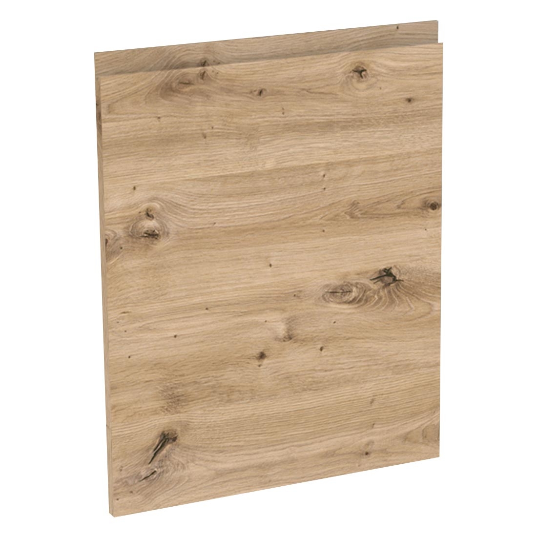 Kit façade meuble cuisine Chêne Naturel Sans Poignée 1 porte H. 57,3 cm L. 59,7 cm