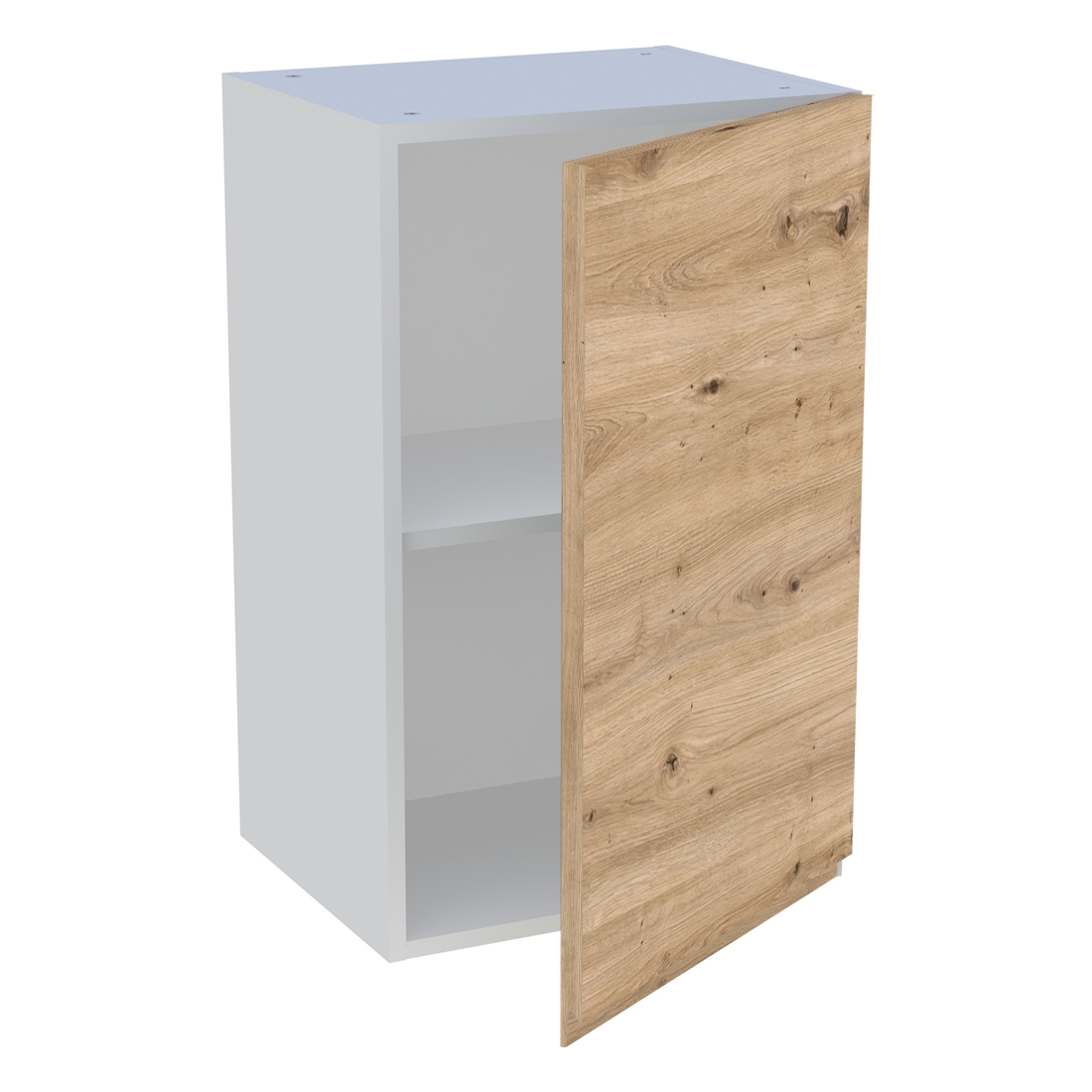 Meuble haut cuisine 1 porte H. 72 cm x L. 45 cm - Chêne naturel sans poignée