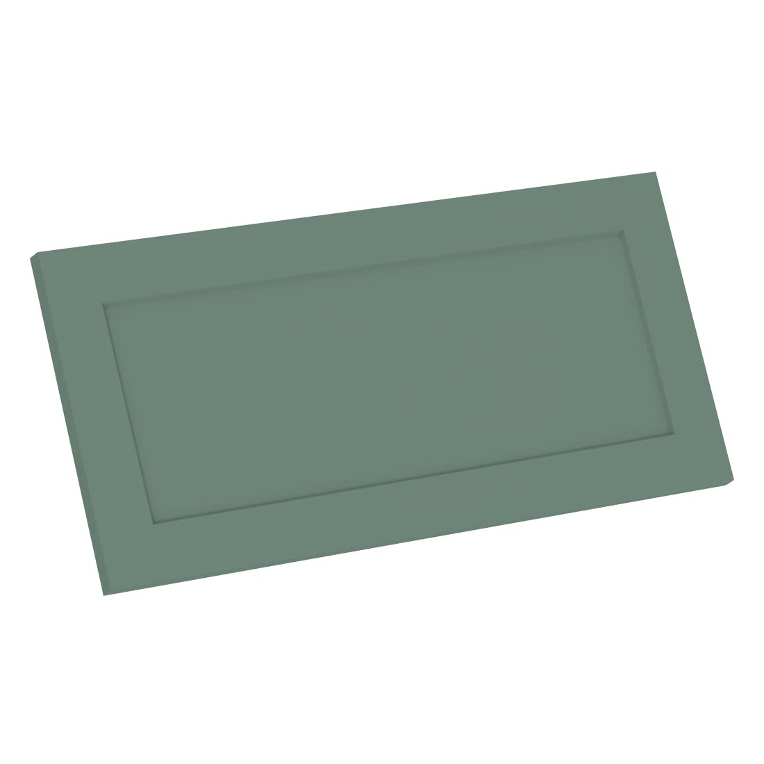 Kit façade meuble cuisine Vert Sauge Cadre 1 porte H. 28,5 cm L. 59,7 cm