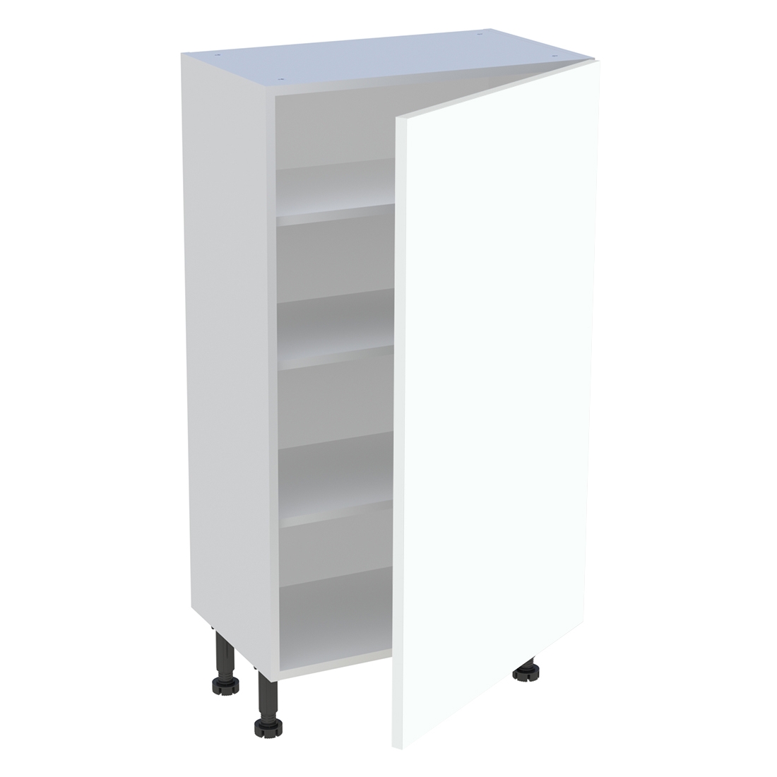 Meuble bas cuisine 1 porte H. 115,8 cm x L. 60 cm x P. 36,9 cm - Blanc chaud mat